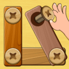 Wood Nuts & Bolts Puzzle Wood Nuts & Bolts Puzzle